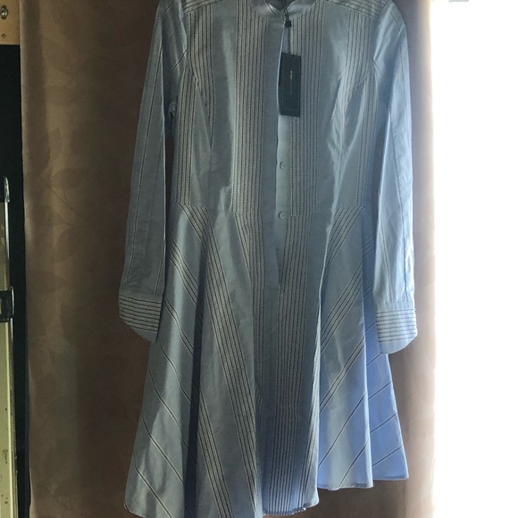 BCBG MAXAZRIA Rayanne Asymmetrical Shirt Dress XS - Picture 3 of 6